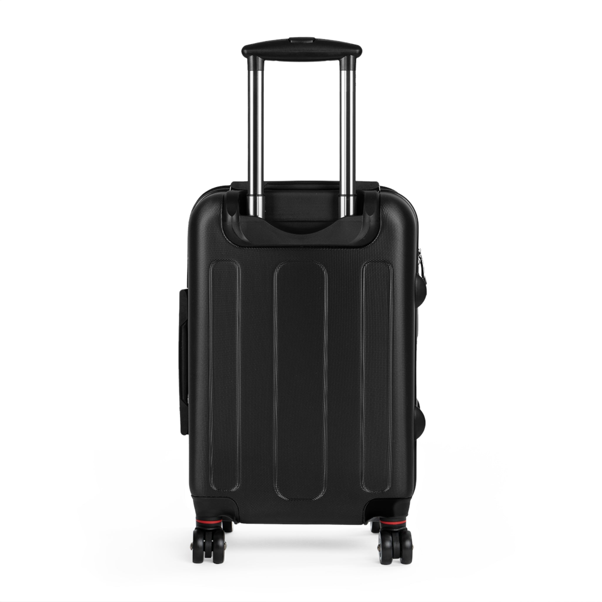 Minimalist Black Carry-On Suitcase — Sleek Travel Luggage with Spinner Wheels