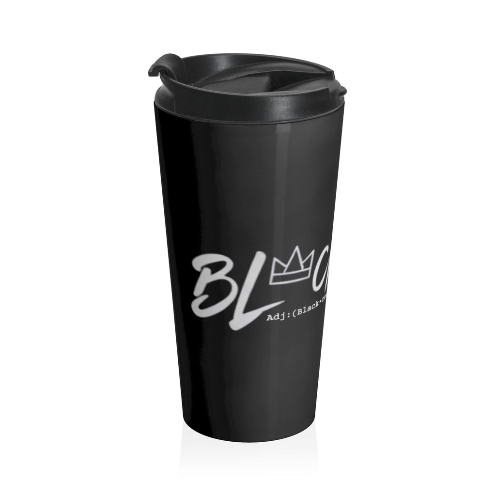 Travel Mug — 'Blackcess' Crown Stainless Steel Insulated Coffee Tumbler
