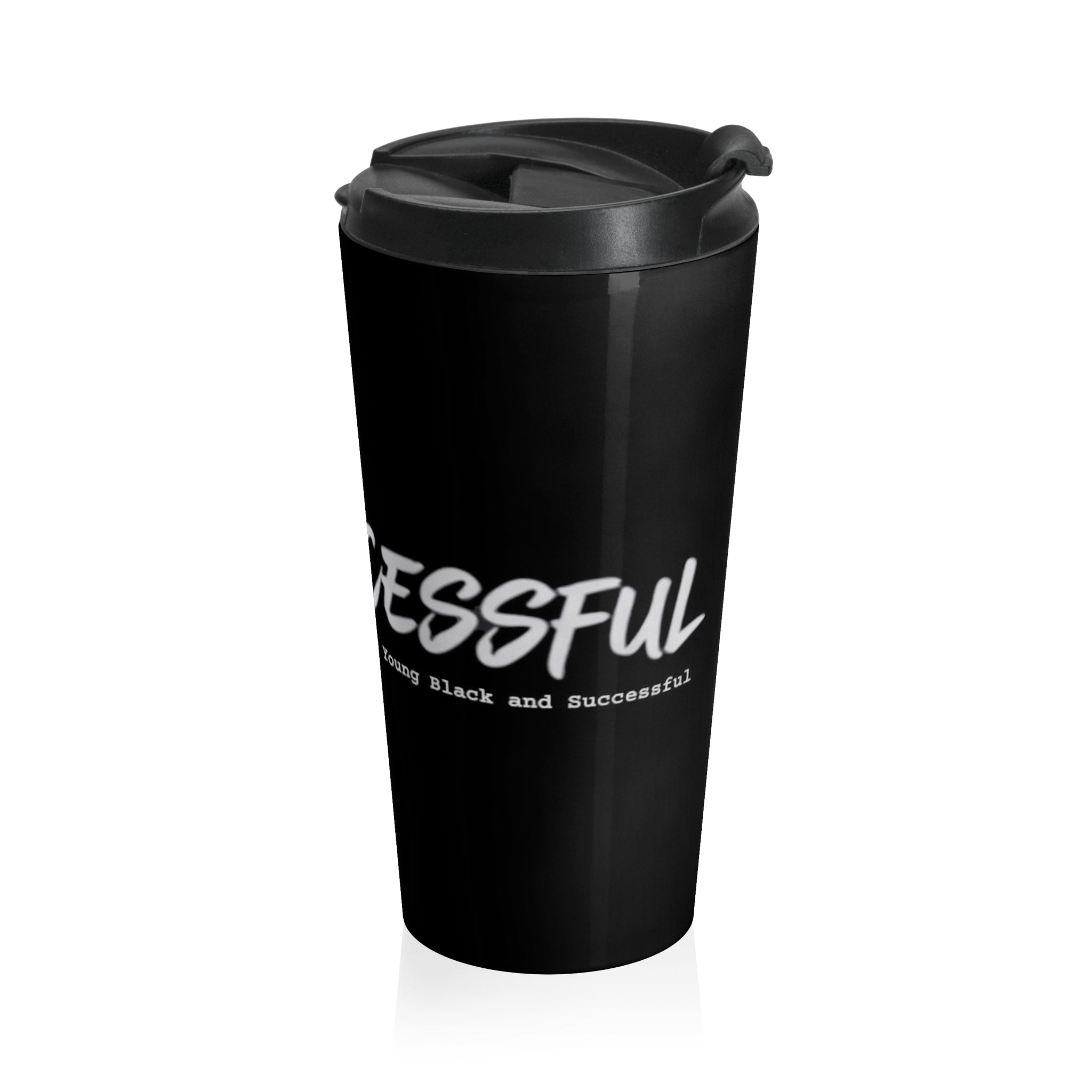 Travel Mug — 'Blackcess' Crown Stainless Steel Insulated Coffee Tumbler