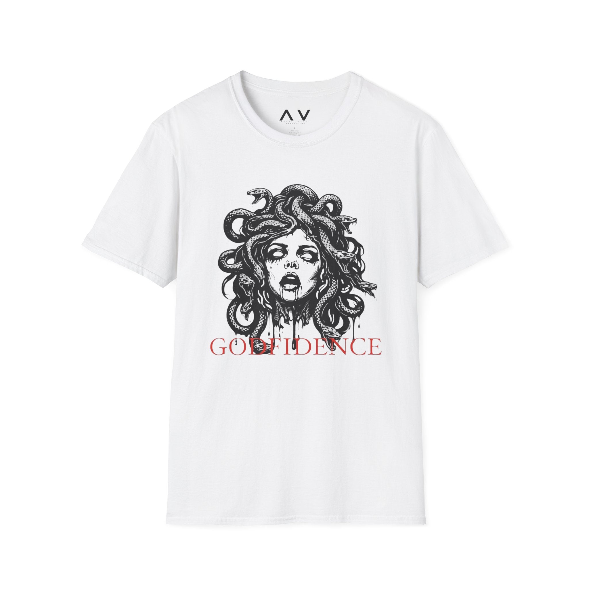 Asani VIANI Medusa Graphic T-Shirt — 'GODFIDENCE