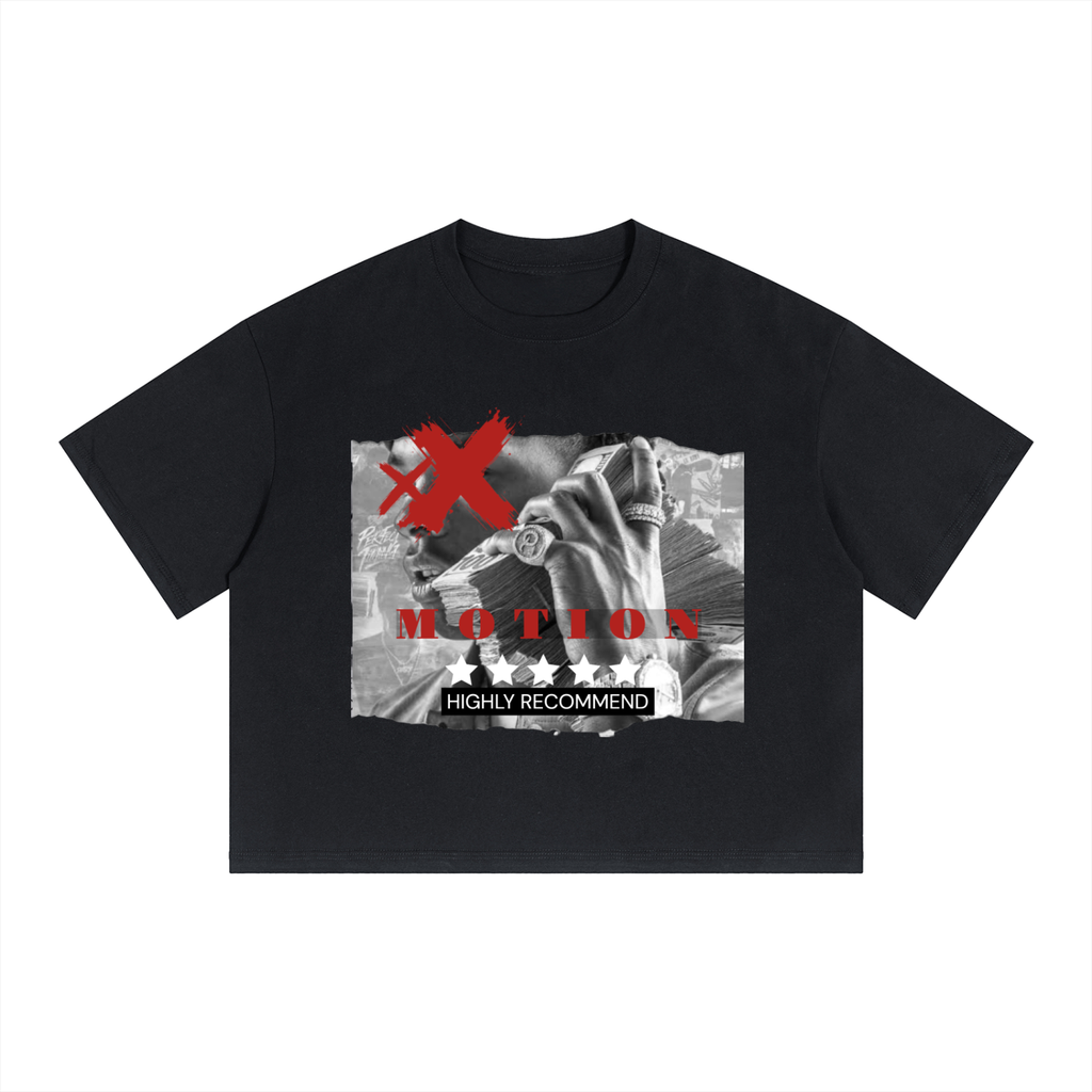 Asani Viani graphic Unisex Boxy Drop Shoulder Crop T-Shirt