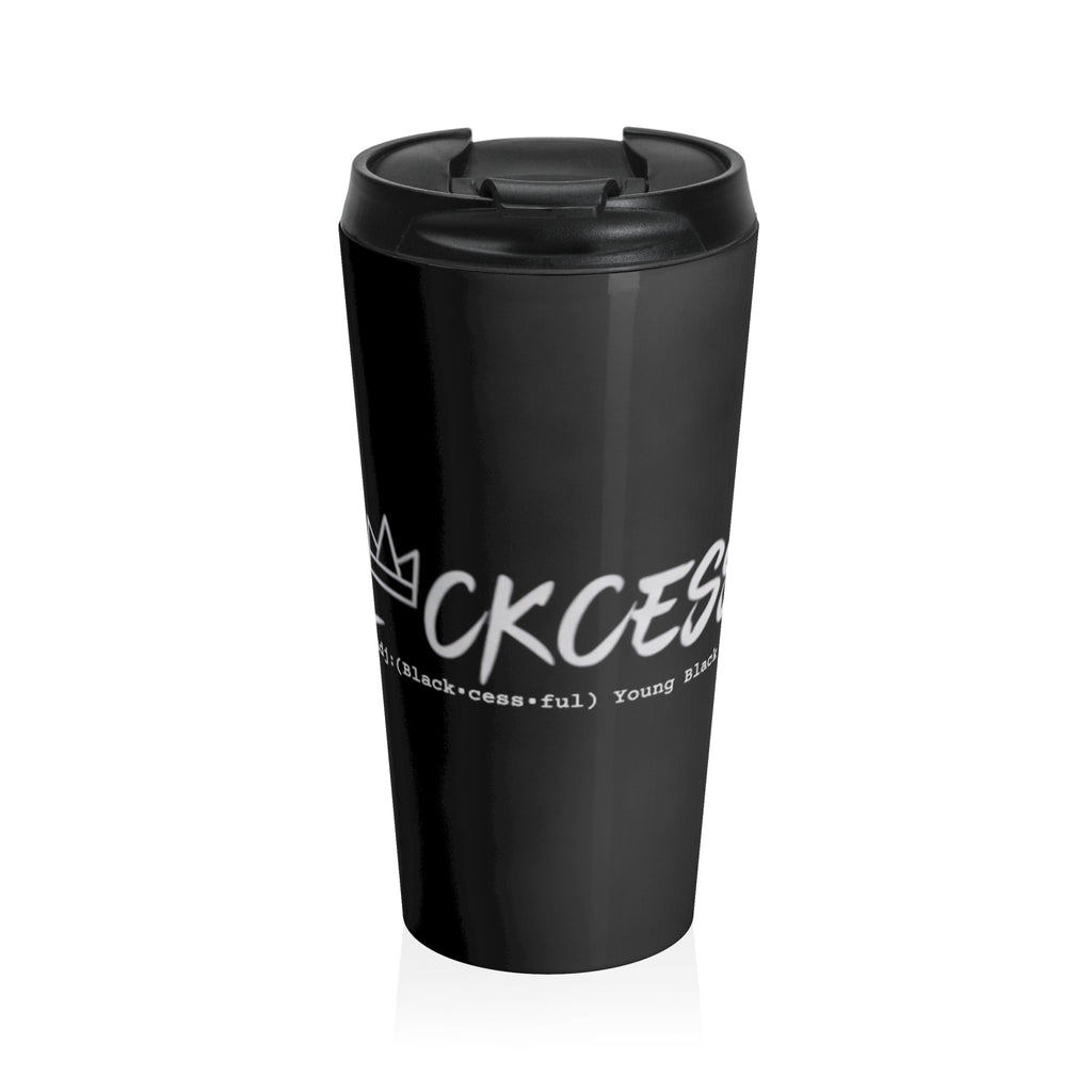 Travel Mug — 'Blackcess' Crown Stainless Steel Insulated Coffee Tumbler