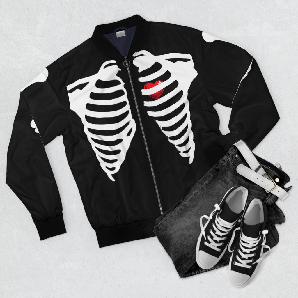 Skeleton Men's Bomber Jacket (AOP)