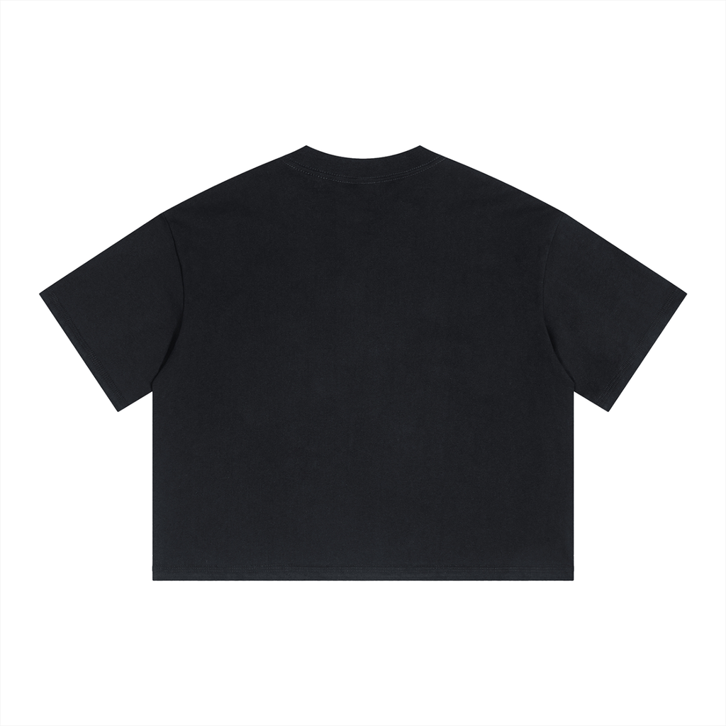Asani Viani graphic Unisex Boxy Drop Shoulder Crop T-Shirt