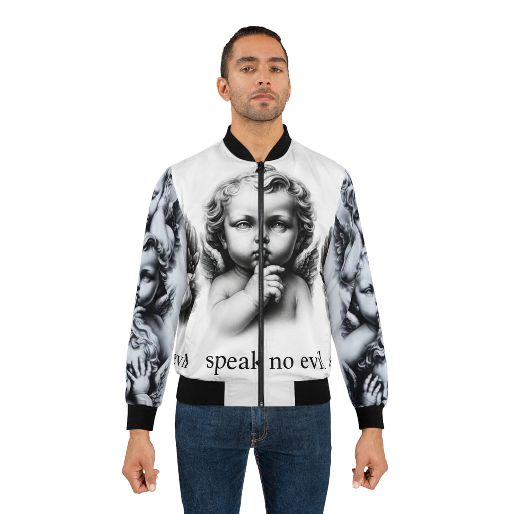 Asani Viani See no evil Speak no evil Hear no evil Men's Bomber Jacket (AOP)