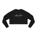 Crop Sweatshirt — 'Asani Viani' Script Logo Women's Cropped Pullover