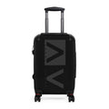 Minimalist Black Carry-On Suitcase — Sleek Travel Luggage with Spinner Wheels